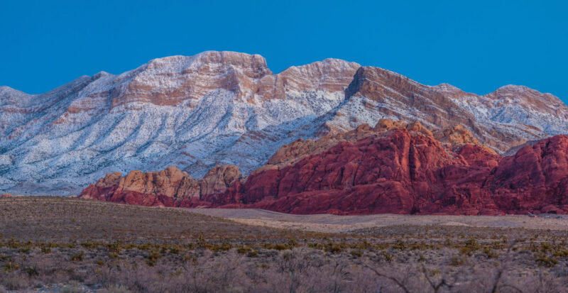 Red Rock featured snow winter