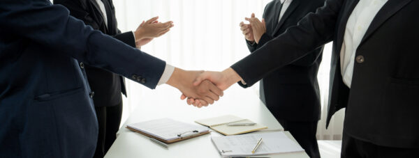 business shaking hands collaboration