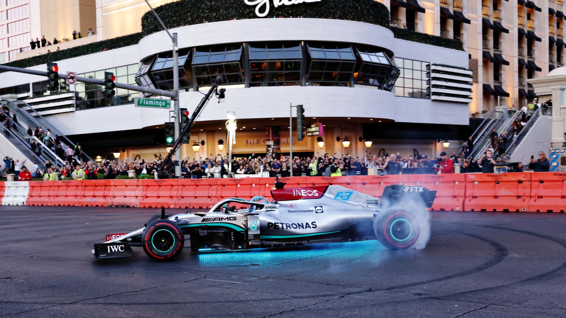 Las Vegas F1 Car on Las Vegas Strip