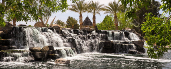 Community waterfall entrance