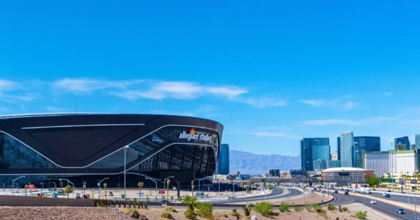 Exterior of Allegiant Stadium