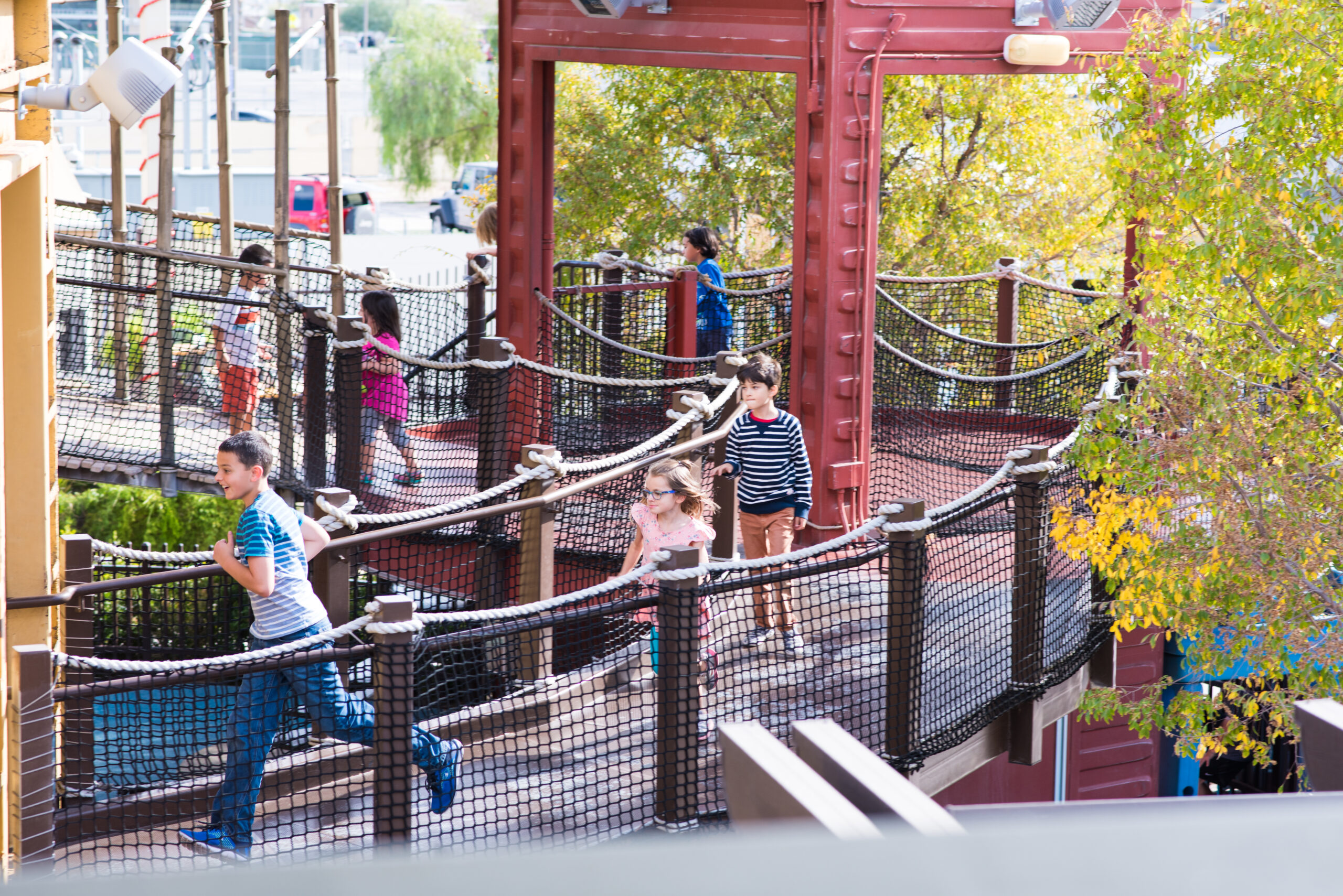 Children playing at Container Park in downtown Las Vegas