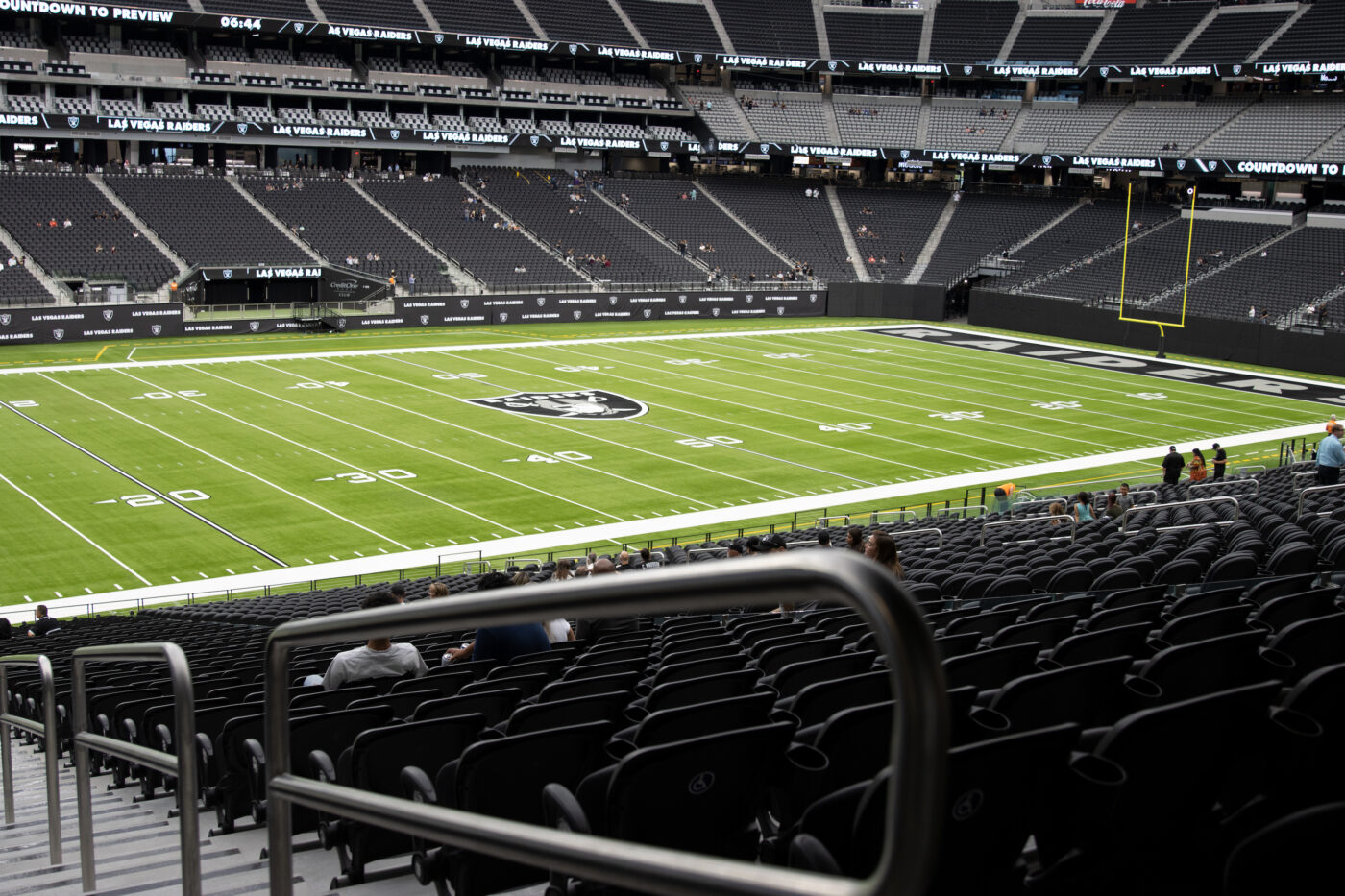 Allegiant Stadium Shown On Las Vegas Raiders Season Ticket Holder Seat Visit Day